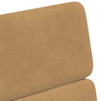 Esszimmerstühle mit Rollen 2 pcs Braun 58 x 65 x 98 cm Samt