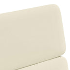 Esszimmerstühle mit Rollen 2 pcs Creme 58 x 65 x 98 cm