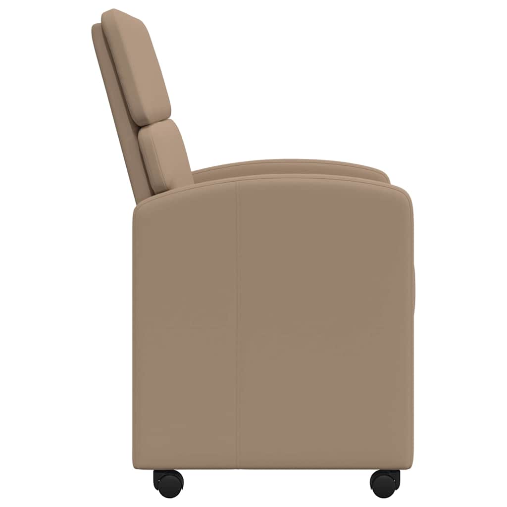 Esszimmerstühle mit Rollen 2 pcs Cappuccino 58 x 65 x 98 cm