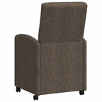 Esszimmerstühle mit Rollen 2 pcs Dunkelgrau 58 x 67 x 97 cm