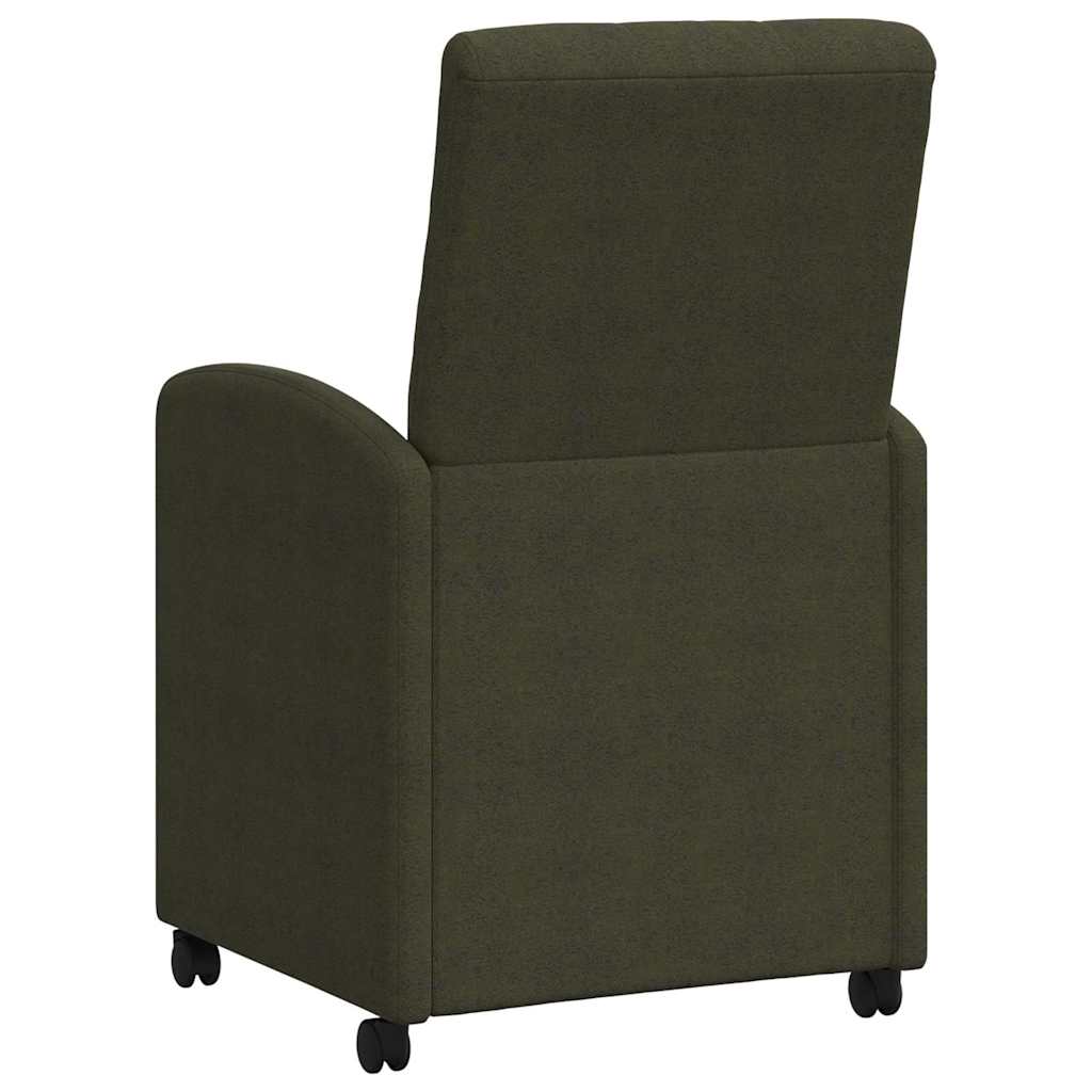 Esszimmerstühle mit Rollen 2 pcs Armeegrün 58 x 67 x 97 cm