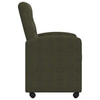 Esszimmerstühle mit Rollen 2 pcs Armeegrün 58 x 67 x 97 cm