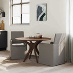 Esszimmerstühle 2 pcs Hellgrau 57 x 67 x 95 cm Leinen