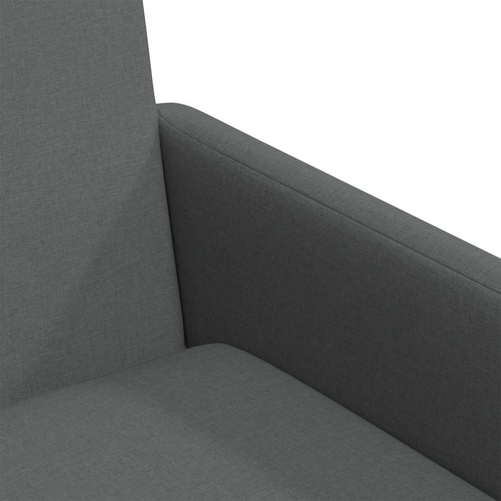 Esszimmerstühle 2 pcs Dunkelgrau 57 x 67 x 95 cm Stoff
