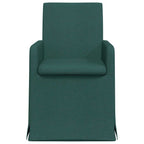 Esszimmerstühle 2 pcs Dunkelgrün 57 x 67 x 95 cm Stoff