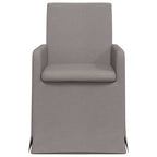 Esszimmerstühle 2 pcs Taupe 57 x 67 x 95 cm Stoff