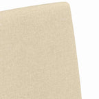 Esszimmerstühle 2 pcs Creme 57 x 67 x 95 cm Stoff