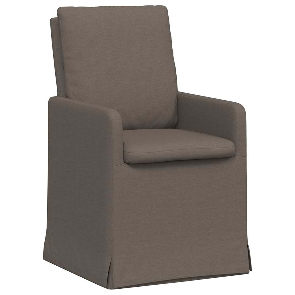 Esszimmerstühle 2 pcs Hellgrau 57 x 67 x 98 cm Leinen