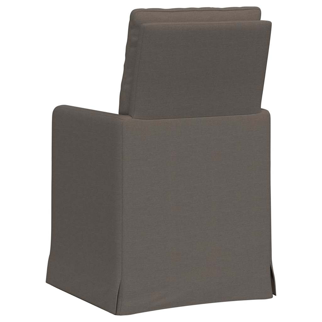 Esszimmerstühle 2 pcs Hellgrau 57 x 67 x 98 cm Leinen
