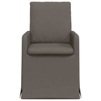 Esszimmerstühle 2 pcs Hellgrau 57 x 67 x 98 cm Leinen
