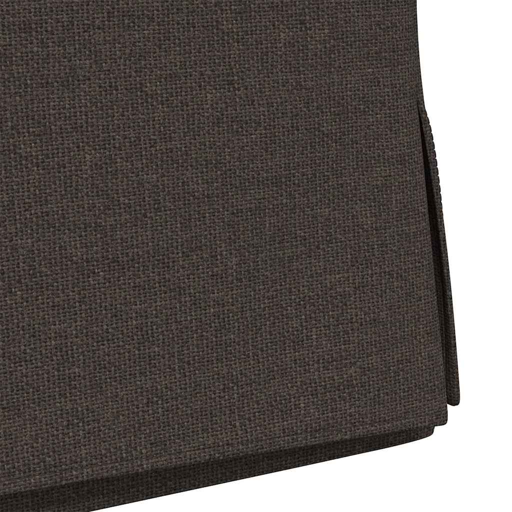 Esszimmerstühle 2 pcs Dunkelgrau 57 x 67 x 98 cm Leinen
