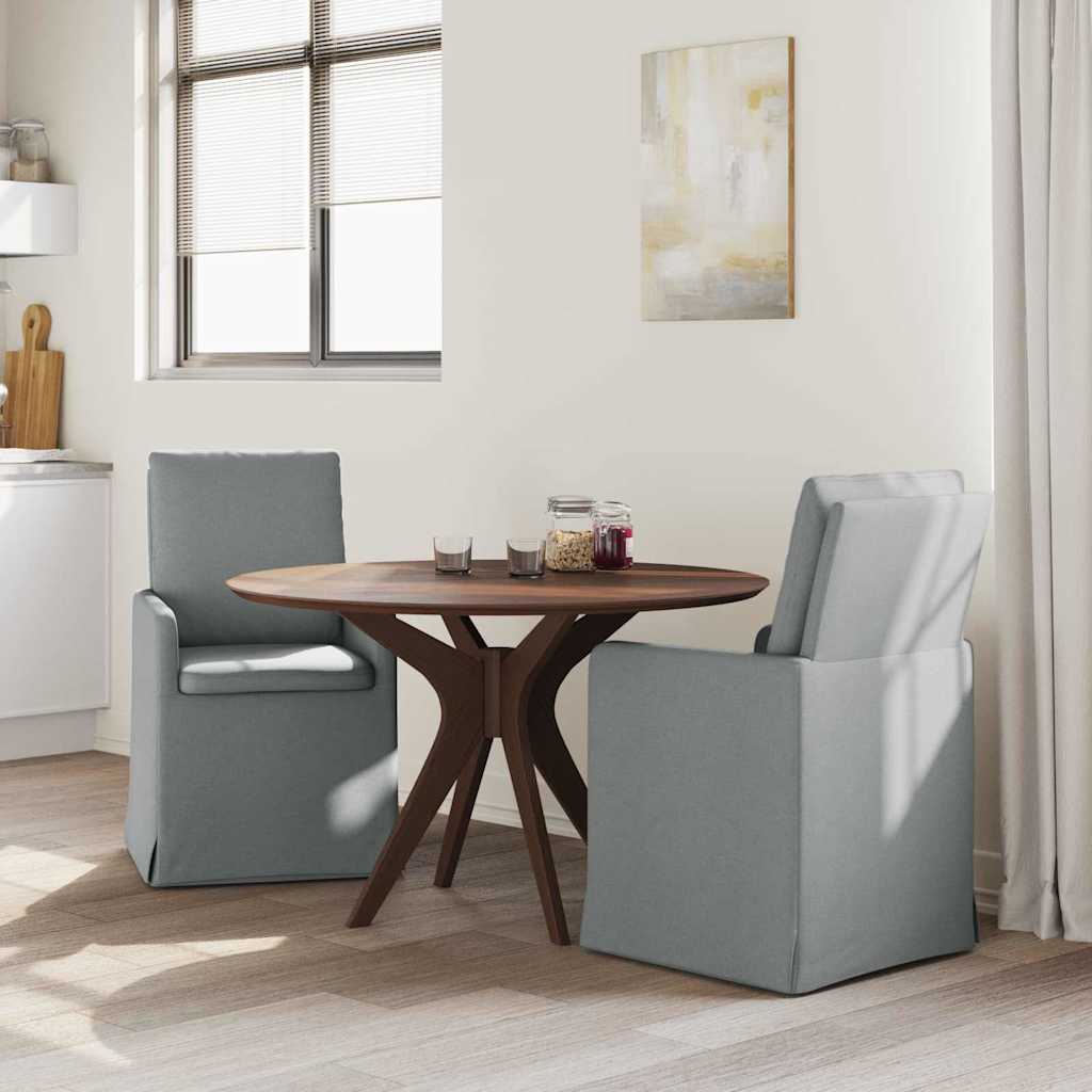 Esszimmerstühle 2 pcs Hellgrau 57 x 67 x 98 cm Stoff
