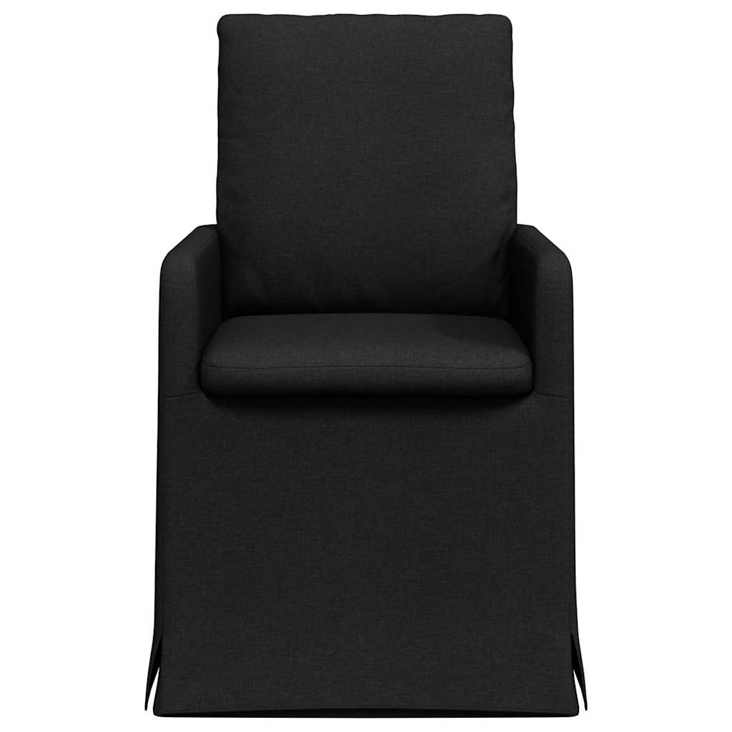 Esszimmerstühle 2 pcs Schwarz 57 x 67 x 98 cm Stoff