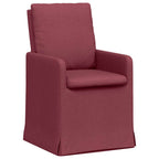 Esszimmerstühle 2 pcs Weinrot 57 x 67 x 98 cm Stoff