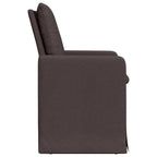 Esszimmerstühle 2 pcs Dunkelbraun 57 x 67 x 98 cm Stoff