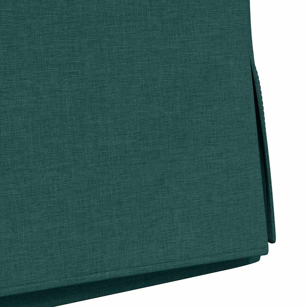 Esszimmerstühle 2 pcs Dunkelgrün 57 x 67 x 98 cm Stoff