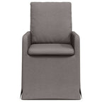Esszimmerstühle 2 pcs Taupe 57 x 67 x 98 cm Stoff