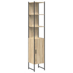 Badezimmermöbel-Set mit Regal 4 pcs Sonoma-Eiche Holzwerkstoff