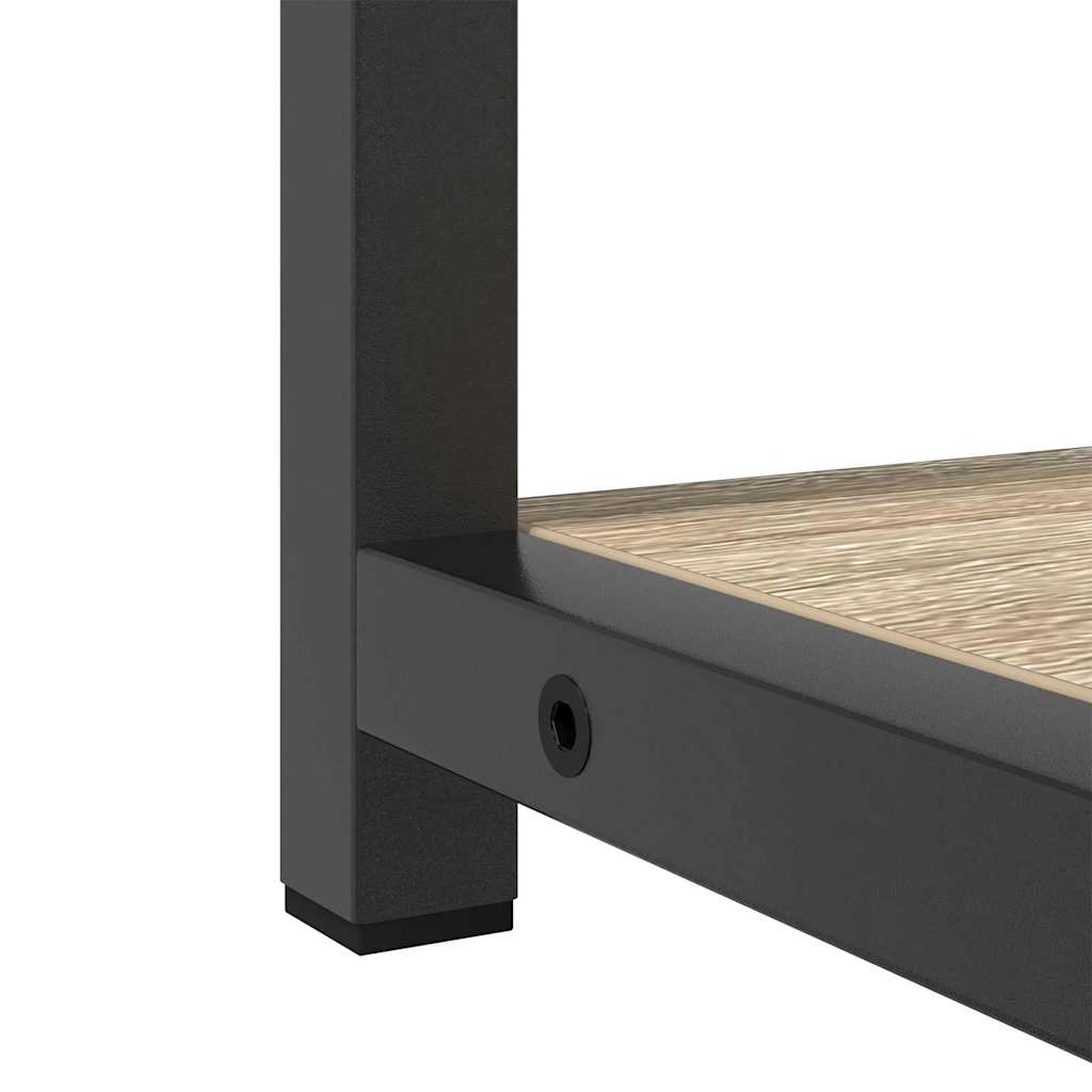 Badezimmermöbel-Set mit Regal 3 pcs Sonoma-Eiche Holzwerkstoff