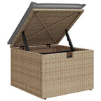 Gartensofa-set mit Kissen mit Speicher 6 pcs Poly-Rattan