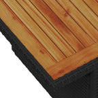 Gartensofa-set mit Kissen 8 pcs Schwarz Poly-Rattan