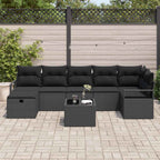 Sofa Set mit Kissen 5 pcs Poly-Rattan