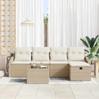 Sofa Set mit Kissen 5 pcs Poly-Rattan