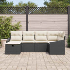 Sofa Set mit Kissen 7 pcs Poly-Rattan
