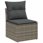 Sofa Set mit Kissen 4 pcs Poly-Rattan
