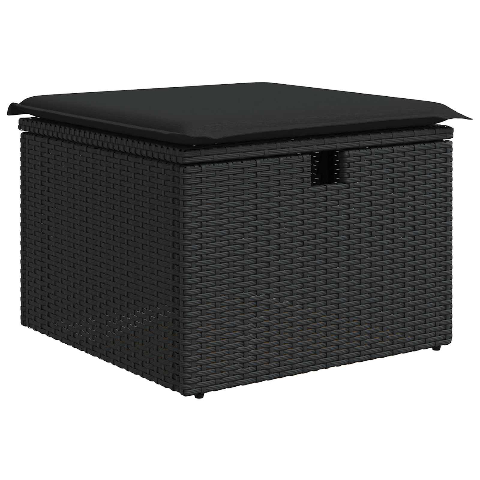 Garten-Sofa-Set 7 pcs Schwarz 55 x 62 x 69 cm Poly Rattan
