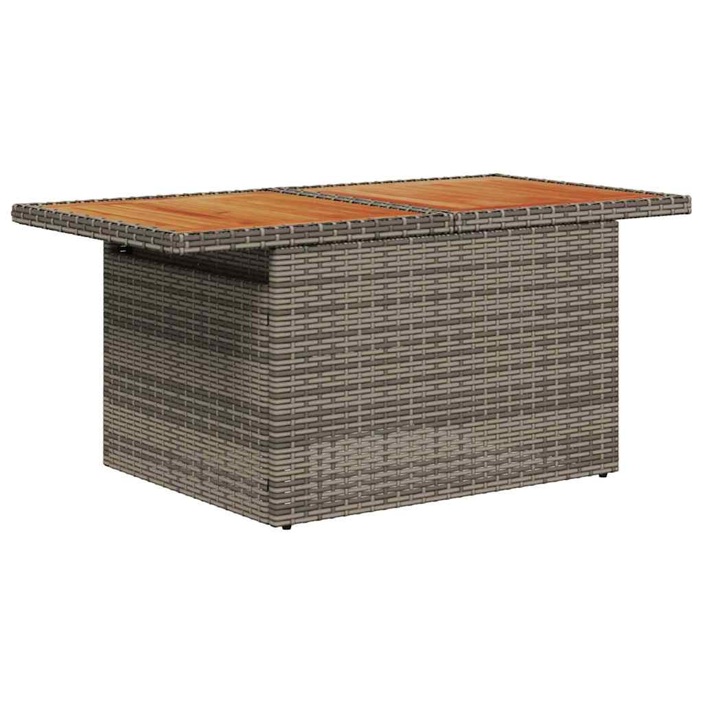 Garten-Sofa-Set 8 pcs Grau Poly-Rattan