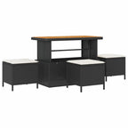 Gartensofa-set 13 pcs Schwarz Poly-Rattan