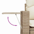 Garten-Sofa-Set 10 pcs Beige Poly-Rattan