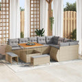 Gartensofa-set 12 pcs Beige Poly-Rattan