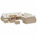 Gartensofa-set 13 pcs Beige Poly-Rattan