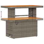 Gartensofa-set 9 pcs Grau Poly-Rattan