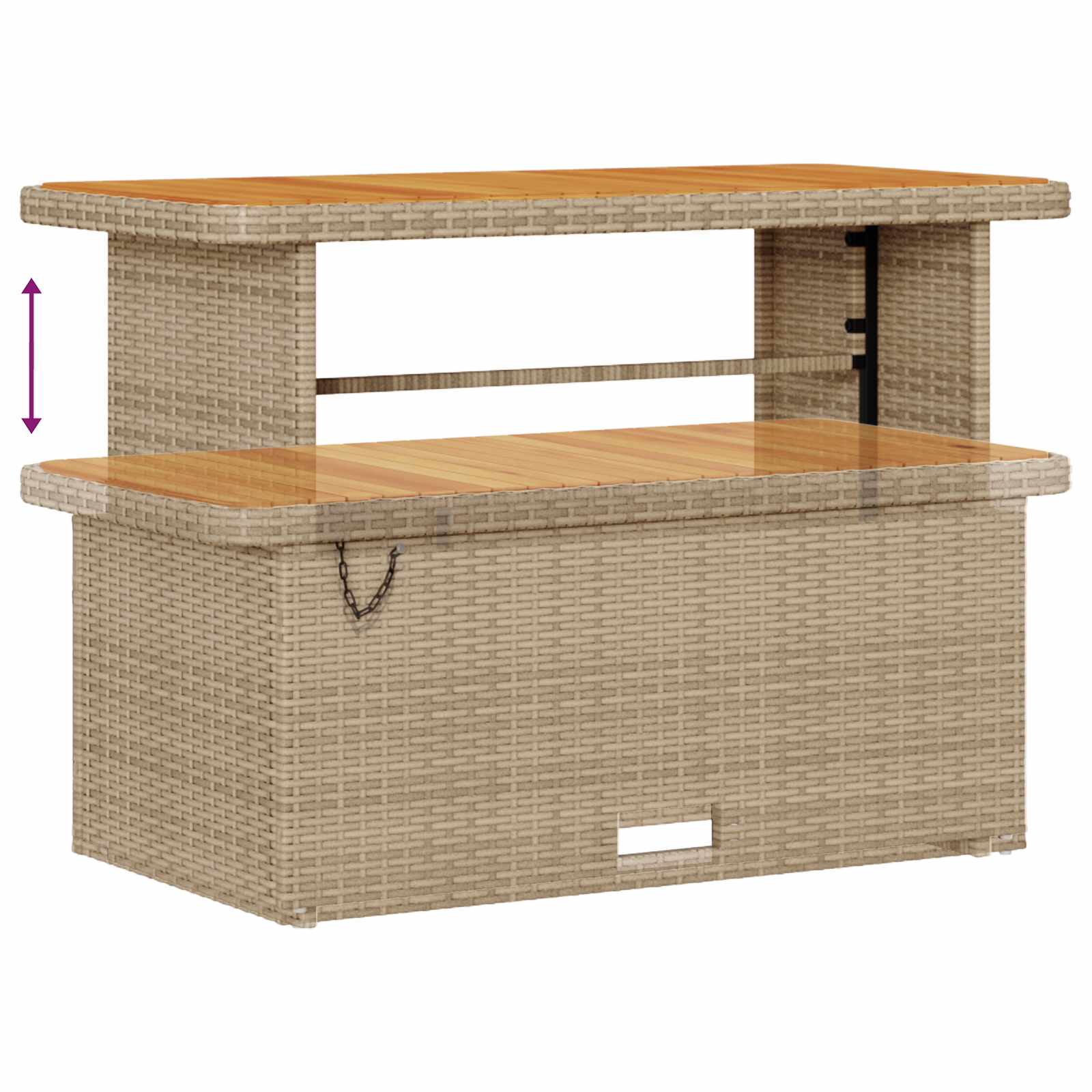 Gartensofa-set 10 pcs Beige Poly-Rattan