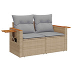 Gartensofa-set 13 pcs Beige Poly-Rattan