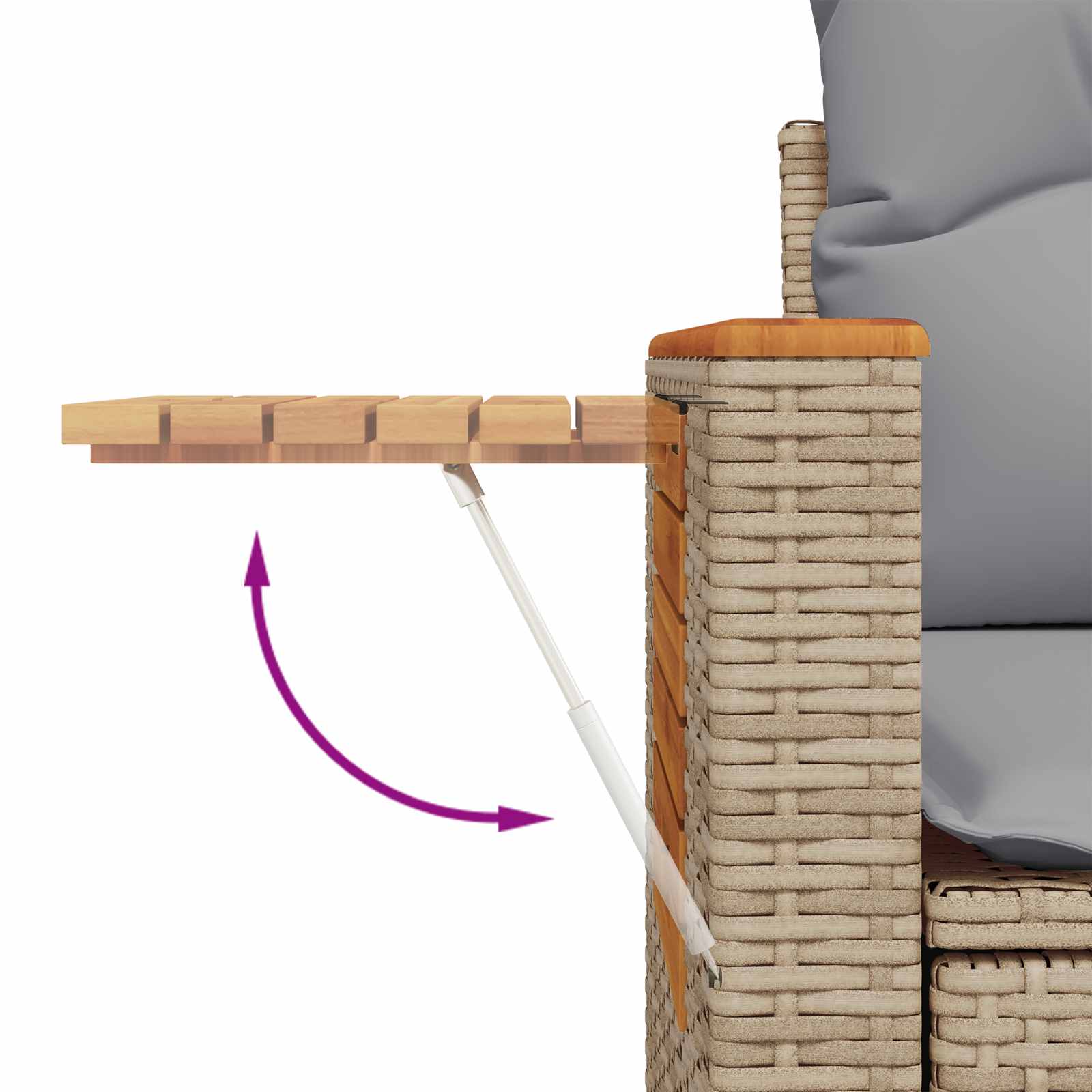 Gartensofa-set 13 pcs Beige Poly-Rattan