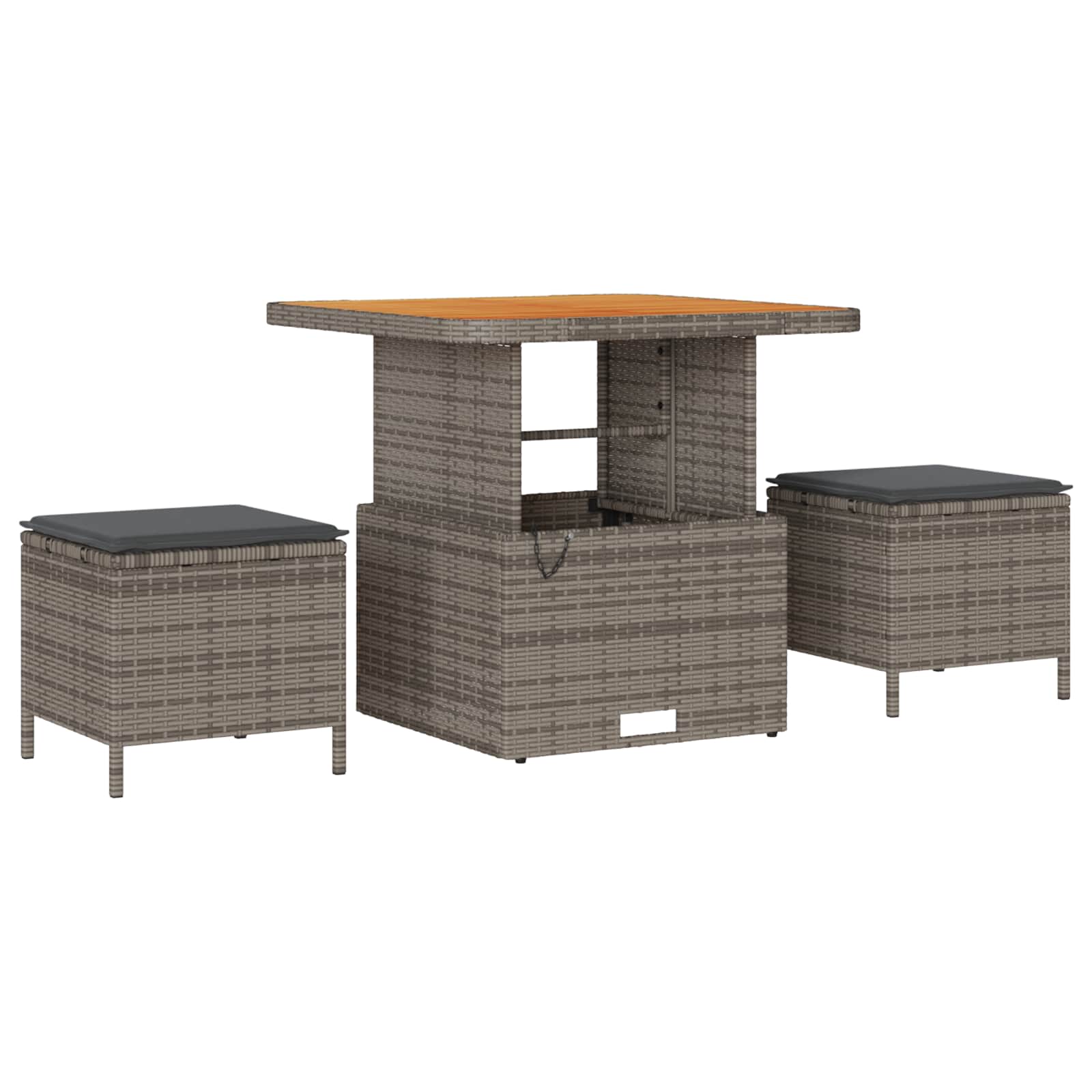 Gartensofa-set mit Kissen 10 pcs Grau