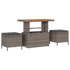 Gartensofa-set mit Kissen 10 pcs Grau