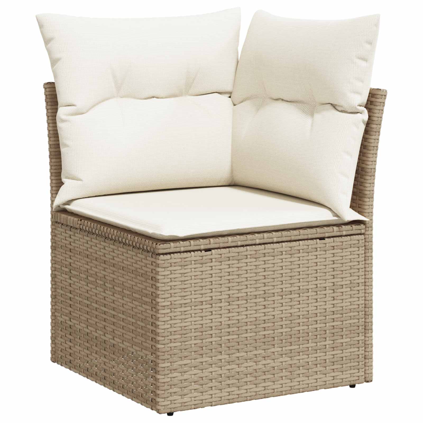 Gartensofa-set mit Kissen 11 pcs Beige und Creme