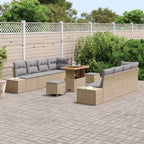 Gartensofa-set mit Kissen Beige 90 x 55 x 71 cm Poly Rattan