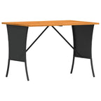 3-tlg. Garten-Sofagarnitur mit Kissen Schwarz Poly Rattan