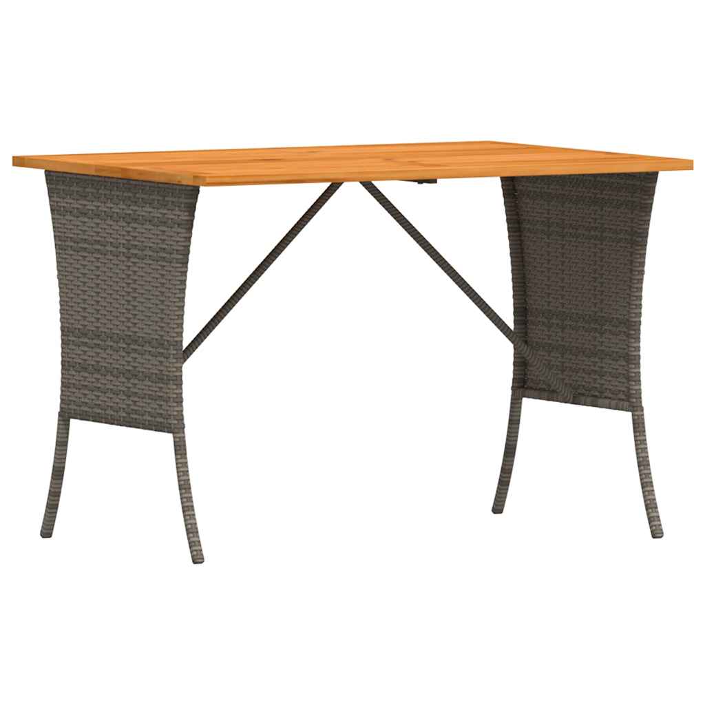 5-tlg. Garten-Sofagarnitur mit Kissen Grau Poly Rattan