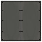 Garten Essgruppe 3 pcs Schwarz Poly-Rattan