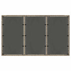 Garten Essgruppe 5 pcs Grau Poly-Rattan
