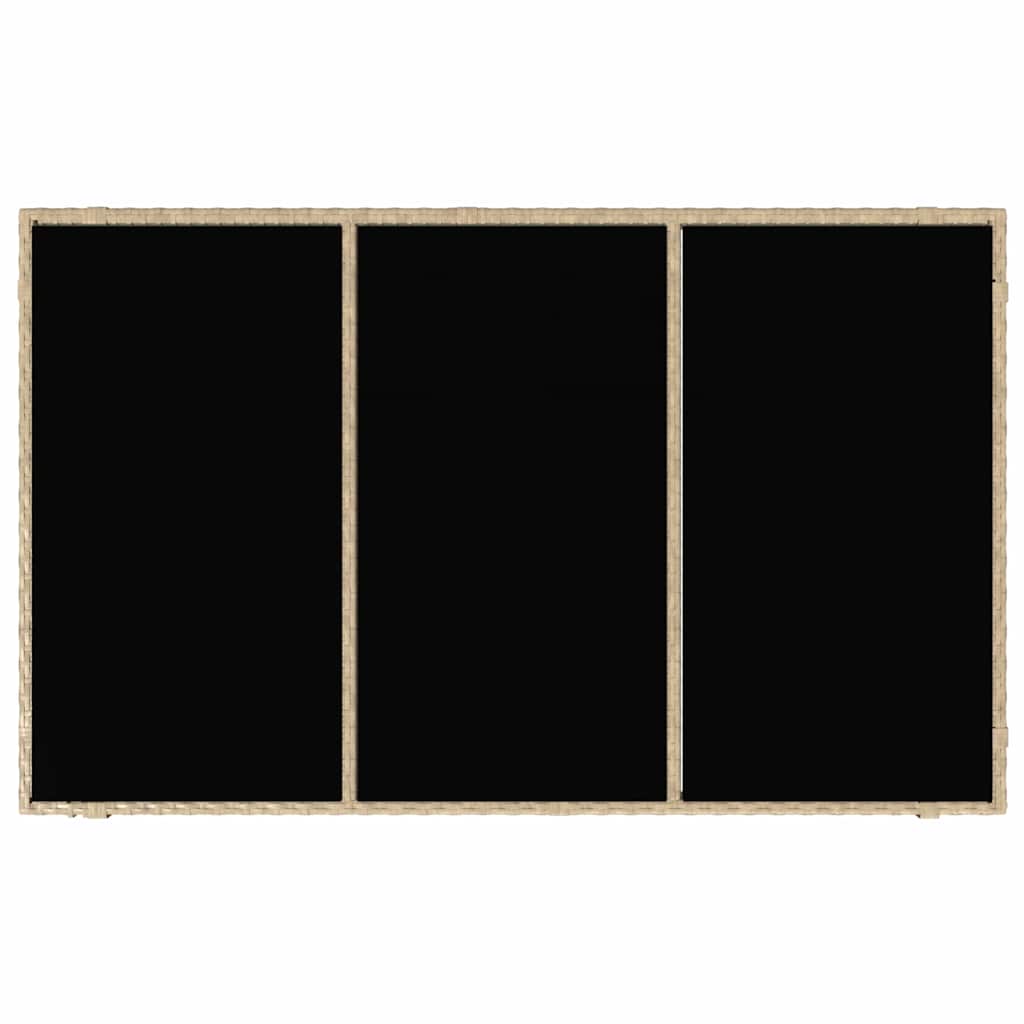 Garten Essgruppe 5 pcs Beige Poly-Rattan