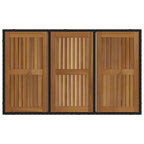Garten Essgruppe 5 pcs Schwarz Poly-Rattan