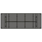 Garten Essgruppe 11 pcs Schwarz Poly-Rattan